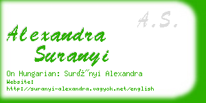 alexandra suranyi business card